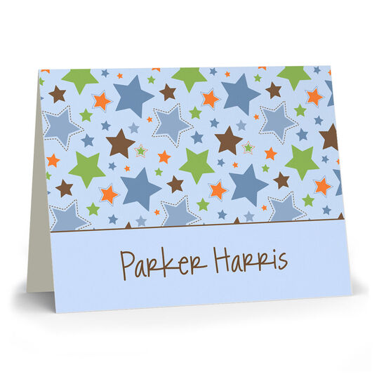 Stars Galore Folded Note Cards